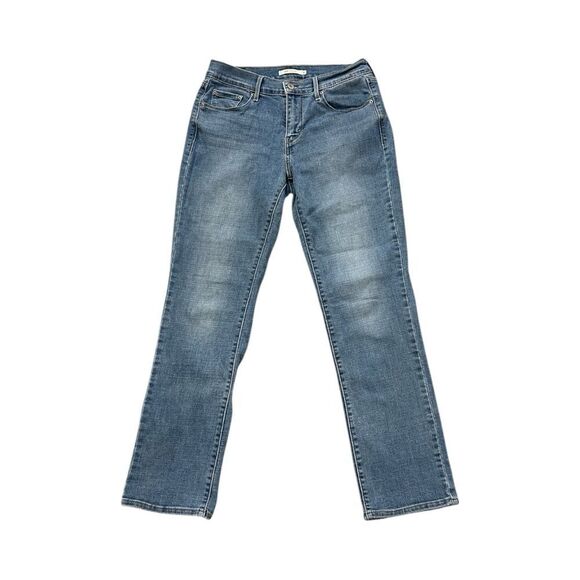 Levi's Women's 505 Straight Jeans - Denim Blue - Picture 1 of 5